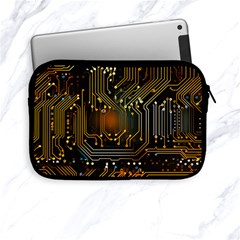 Circuits Circuit Board Orange Technology Apple Ipad Mini Zipper Cases by Ndabl3x