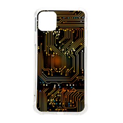 Circuits Circuit Board Orange Technology Iphone 11 Pro Max 6 5 Inch Tpu Uv Print Case by Ndabl3x