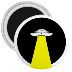 Ufo Flying Saucer Extraterrestrial 3  Magnets by Cendanart