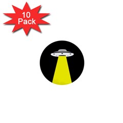 Ufo Flying Saucer Extraterrestrial 1  Mini Buttons (10 Pack)  by Cendanart