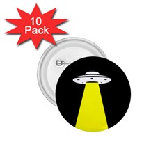 Ufo Flying Saucer Extraterrestrial 1 75  Buttons (10 Pack) by Cendanart