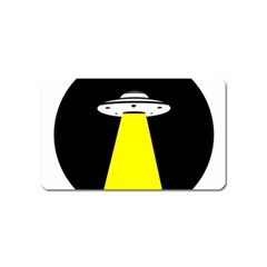 Ufo Flying Saucer Extraterrestrial Magnet (name Card) by Cendanart