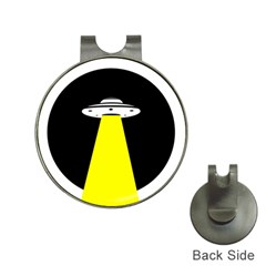 Ufo Flying Saucer Extraterrestrial Hat Clips With Golf Markers by Cendanart