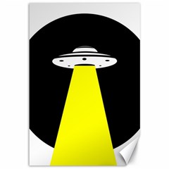 Ufo Flying Saucer Extraterrestrial Canvas 12  X 18  by Cendanart