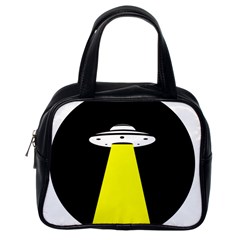 Ufo Flying Saucer Extraterrestrial Classic Handbag (one Side) by Cendanart