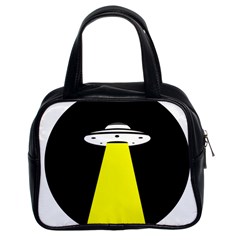 Ufo Flying Saucer Extraterrestrial Classic Handbag (two Sides) by Cendanart