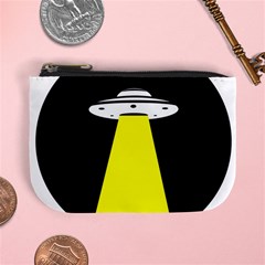 Ufo Flying Saucer Extraterrestrial Mini Coin Purse by Cendanart