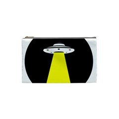 Ufo Flying Saucer Extraterrestrial Cosmetic Bag (small) by Cendanart