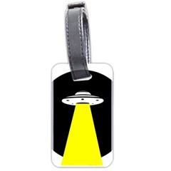 Ufo Flying Saucer Extraterrestrial Luggage Tag (two Sides) by Cendanart