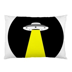 Ufo Flying Saucer Extraterrestrial Pillow Case (two Sides) by Cendanart