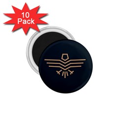 Eagle Bird 1 75  Magnets (10 Pack)  by Cendanart