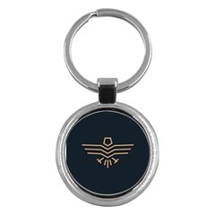 Eagle Bird Key Chain (round) by Cendanart