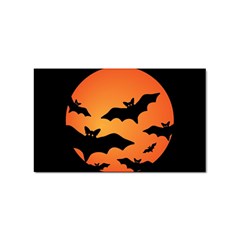 Halloween Bats Moon Full Moon Sticker (rectangular) by Cendanart