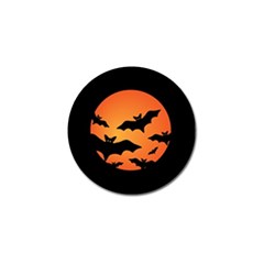 Halloween Bats Moon Full Moon Golf Ball Marker by Cendanart