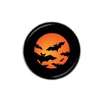 Halloween Bats Moon Full Moon Hat Clip Ball Marker Front