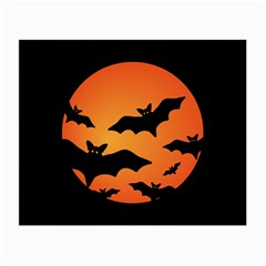 Halloween Bats Moon Full Moon Small Glasses Cloth (2 Sides)