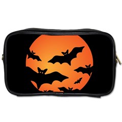 Halloween Bats Moon Full Moon Toiletries Bag (one Side) by Cendanart