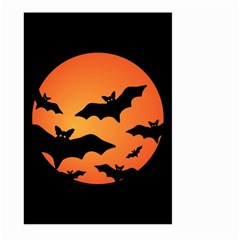 Halloween Bats Moon Full Moon Large Garden Flag (two Sides) by Cendanart