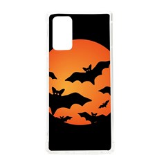 Halloween Bats Moon Full Moon Samsung Galaxy Note 20 Tpu Uv Case by Cendanart