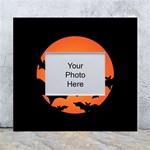 Halloween Bats Moon Full Moon White Wall Photo Frame 5  x 7  Front