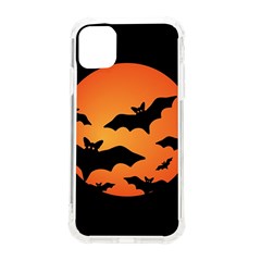 Halloween Bats Moon Full Moon Iphone 11 Tpu Uv Print Case by Cendanart