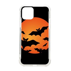 Halloween Bats Moon Full Moon Iphone 11 Pro 5 8 Inch Tpu Uv Print Case by Cendanart