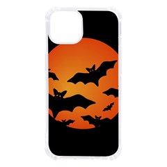 Halloween Bats Moon Full Moon Iphone 13 Tpu Uv Print Case by Cendanart