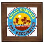 Vaccination Summer Framed Tile Front