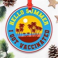 Vaccination Summer Ornament (round) by Cendanart