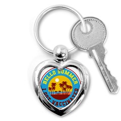 Vaccination Summer Key Chain (heart) by Cendanart