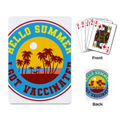 Vaccination Summer Playing Cards Single Design (rectangle)