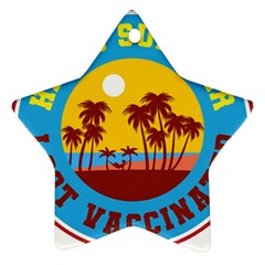 Vaccination Summer Star Ornament (two Sides)