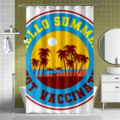 Vaccination Summer Shower Curtain 48  X 72  (small)  by Cendanart