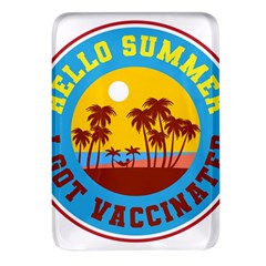 Vaccination Summer Rectangular Glass Fridge Magnet (4 Pack) by Cendanart