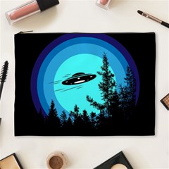 Ufo Alien Night Sky Night Cosmetic Bag (xl) by Cendanart