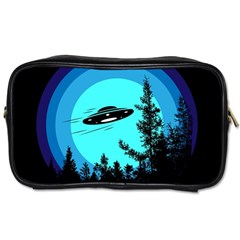 Ufo Alien Night Sky Night Toiletries Bag (one Side) by Cendanart