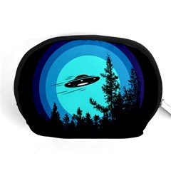 Ufo Alien Night Sky Night Accessory Pouch (medium) by Cendanart