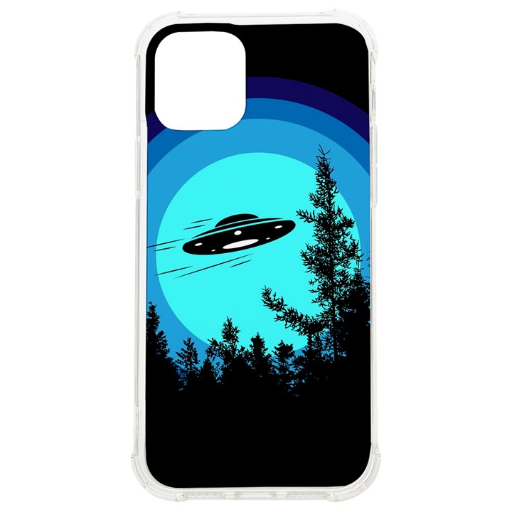 Ufo Alien Night Sky Night iPhone 12/12 Pro TPU UV Print Case