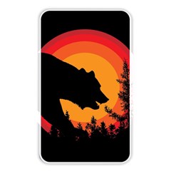 Forest Bear Silhouette Sunset Memory Card Reader (rectangular) by Cendanart