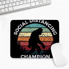 Monster Yeti Social Distance Monkey Small Mousepad by Cendanart