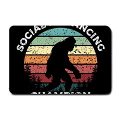 Monster Yeti Social Distance Monkey Small Doormat by Cendanart