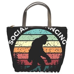 Monster Yeti Social Distance Monkey Bucket Bag by Cendanart