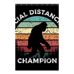 Monster Yeti Social Distance Monkey Shower Curtain 48  X 72  (small)  by Cendanart