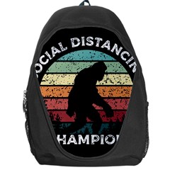 Monster Yeti Social Distance Monkey Backpack Bag by Cendanart