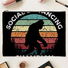 Monster Yeti Social Distance Monkey Cosmetic Bag (xxxl) by Cendanart