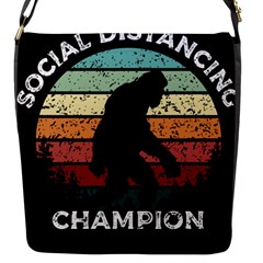 Monster Yeti Social Distance Monkey Flap Closure Messenger Bag (s) by Cendanart