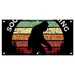 Monster Yeti Social Distance Monkey Banner And Sign 4  X 2  by Cendanart