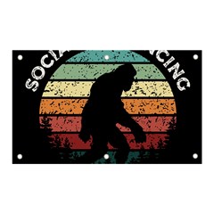 Monster Yeti Social Distance Monkey Banner And Sign 5  X 3  by Cendanart