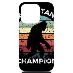 Monster Yeti Social Distance Monkey Iphone 14 Pro Black Uv Print Case by Cendanart