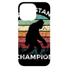 Monster Yeti Social Distance Monkey Iphone 14 Pro Max Black Uv Print Case by Cendanart